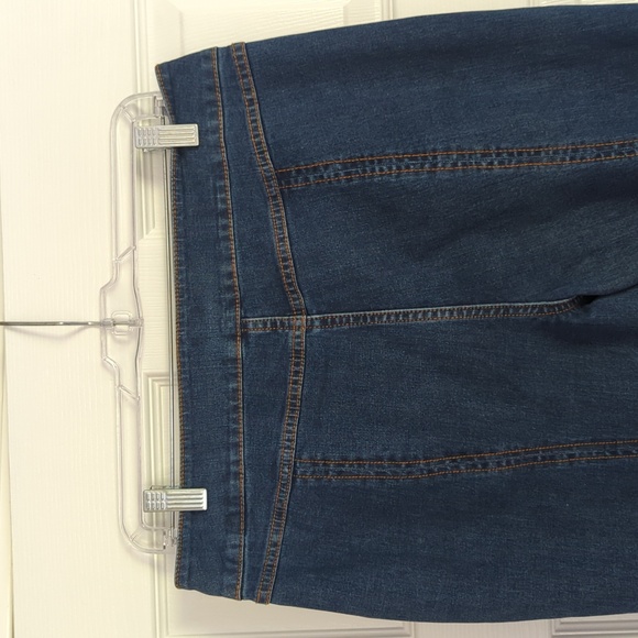 G.I.L.I Flared Jeans - Women's Size 12 Slit Back Front Seam Medium Wash - Picture 8 of 14